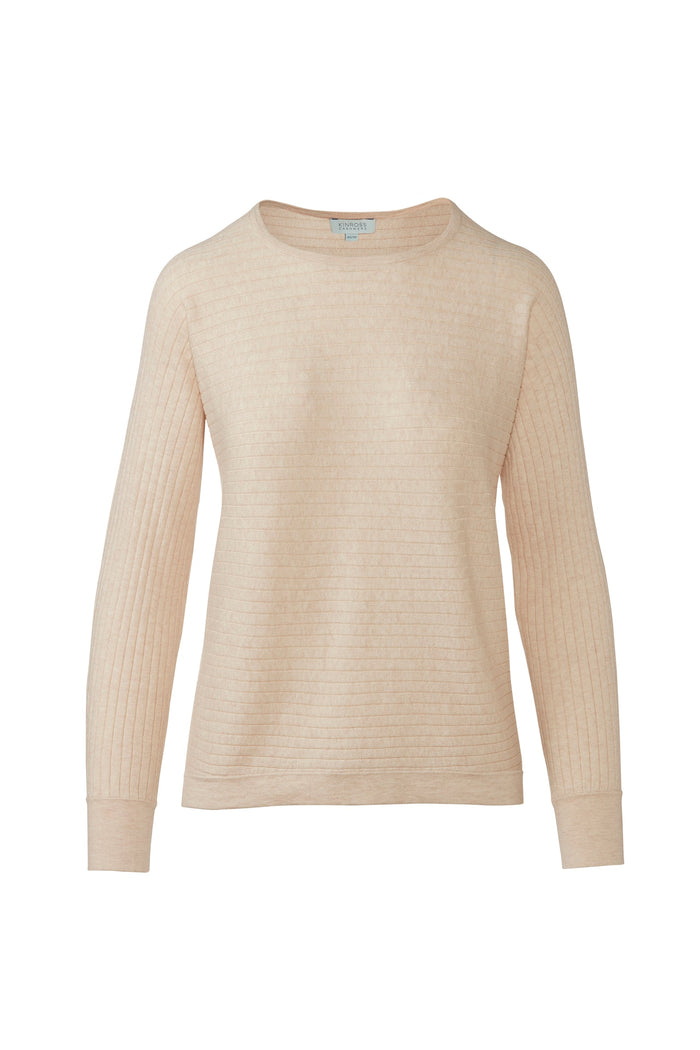 Kinross Horizontal Rib Pullover available at Barbara Katz