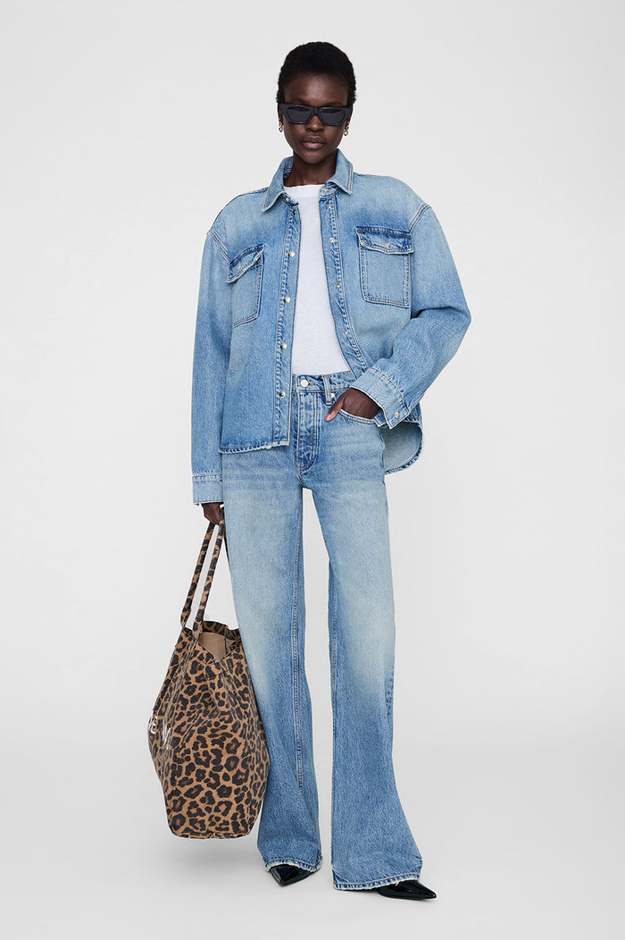 ANINE BING Hugh Jean - Baltic Blue - on model front