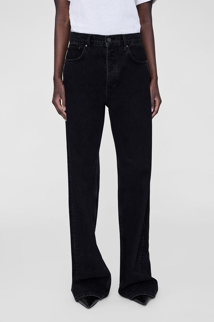ANINE BING Hugh Jean - Vintage Black  - On Model Front Second Image