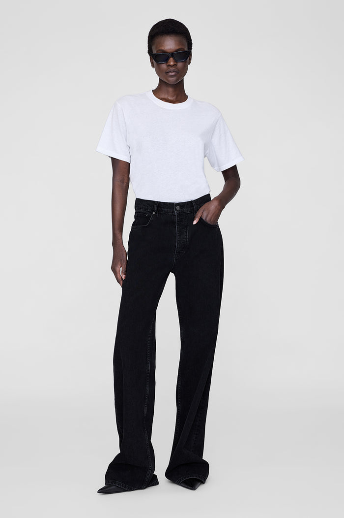 ANINE BING Hugh Jean - Vintage Black - On Model Front