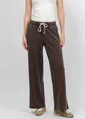 Z Supply Hunter Knit Denim Pants in Dark Chocolate available at Barbara Katz