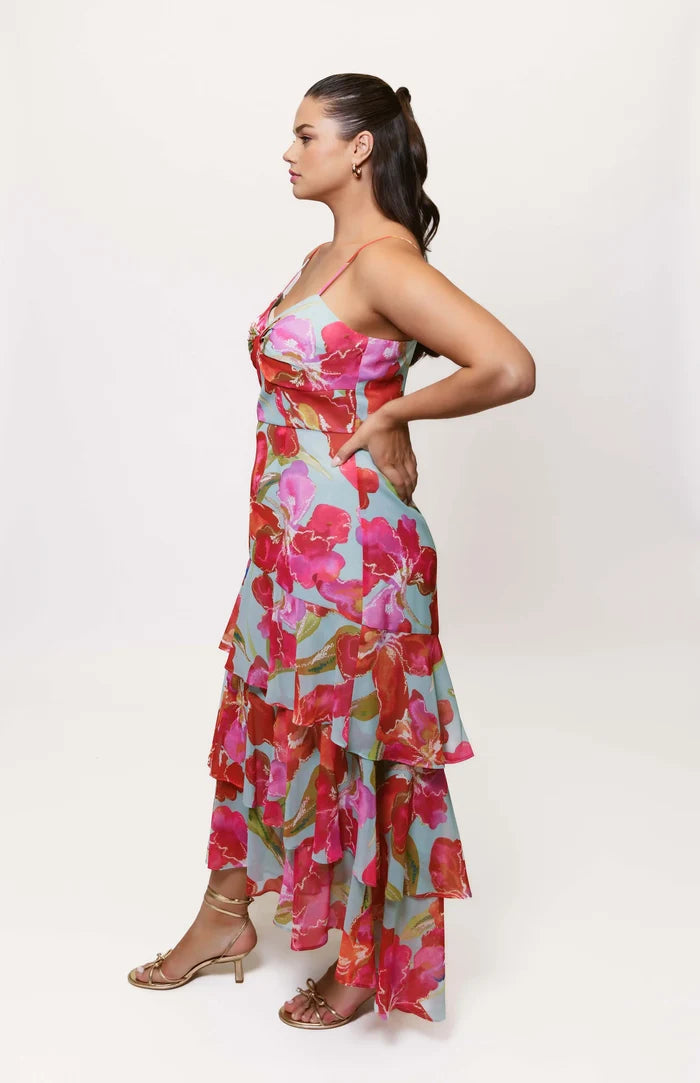 Hutch "Kennedi" Floral Ruffle Dress 10432