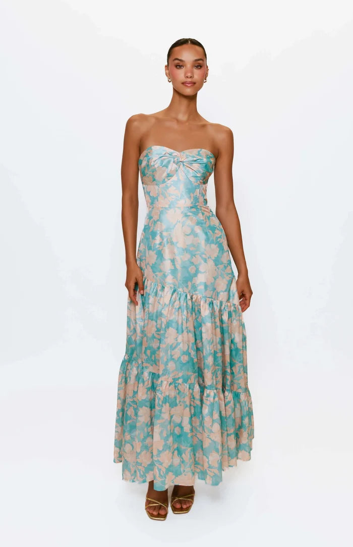 Hutch "Phoebe" Strapless Floral Dress 11316
