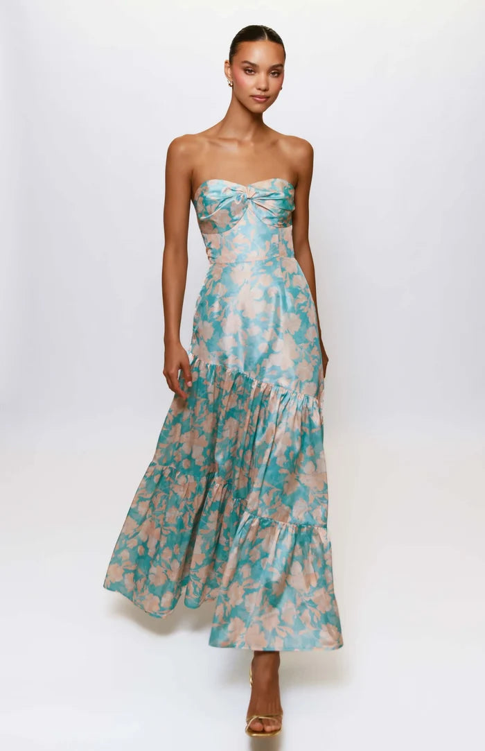 Hutch "Phoebe" Strapless Floral Dress 11316