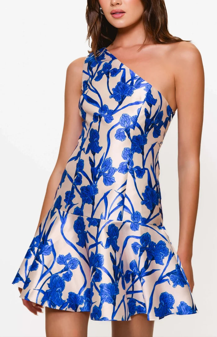Hutch "Silas" One Shoulder Floral Dress 11337