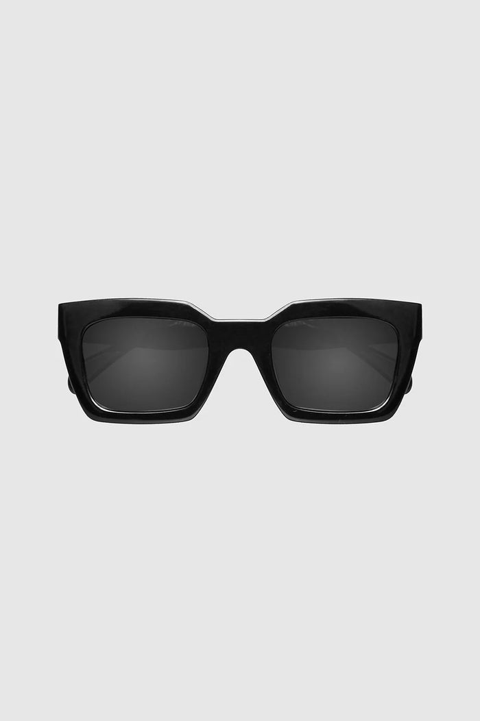 ANINE BING Indio Sunglasses - Black - Front View