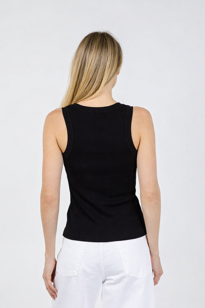 Citizens of Humanity Isabel Rib Tank in Black available at Barbara Katz