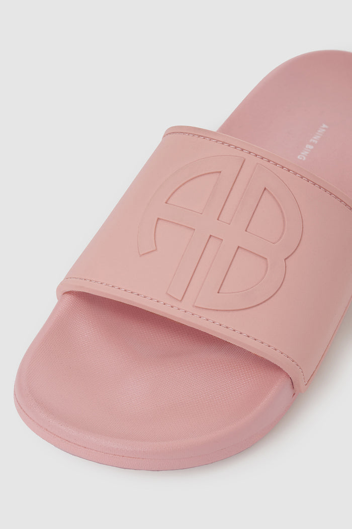 ANINE BING Isla Slides - Blush - detail view
