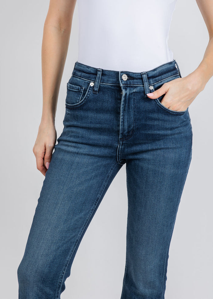 Citizens of Humanity Isola Mid Rise Cropped Boot Jeans in Regency available at Barbara Katz
