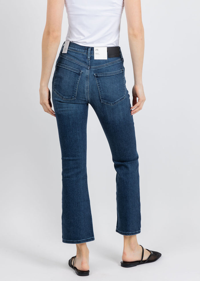 Citizens of Humanity Isola Mid Rise Cropped Boot Jeans in Regency available at Barbara Katz