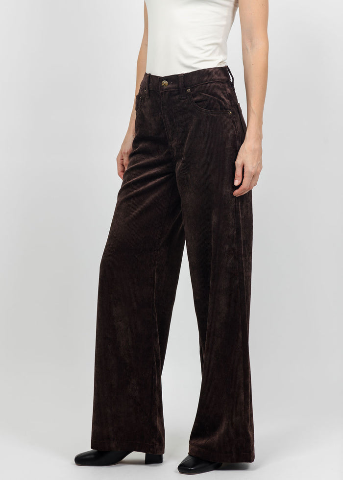 Pistola Jadyn Low Slung Palazzo Jeans in Mocha available at Barbara Katz