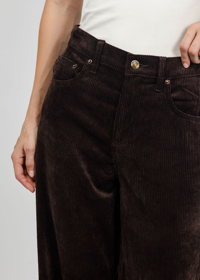 Pistola Jadyn Low Slung Palazzo Jeans in Mocha available at Barbara Katz