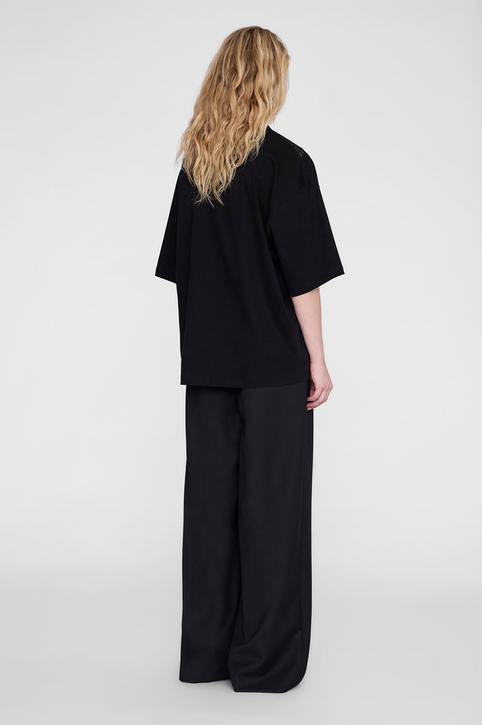ANINE BING Jamila Top - Black - on model back