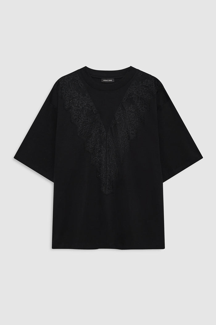 ANINE BING Jamila Top - Black - front view
