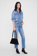 ANINE BING Jane Jean - Cascade Blue - on model front view