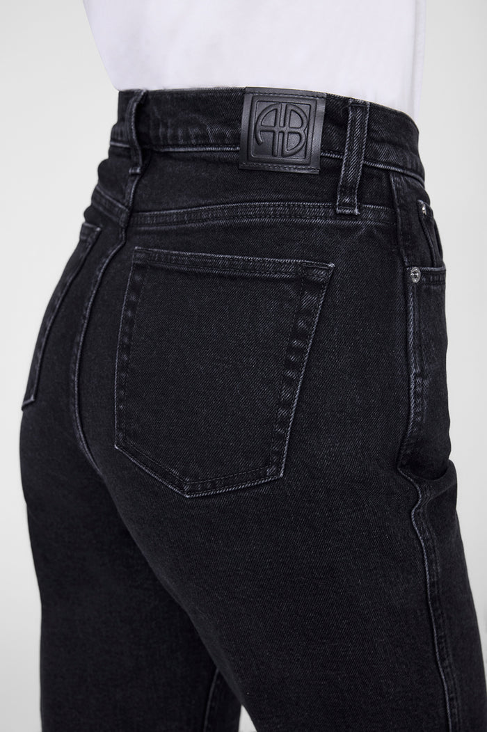 ANINE BING Jane Jean - Vintage Black - on model detail back third image