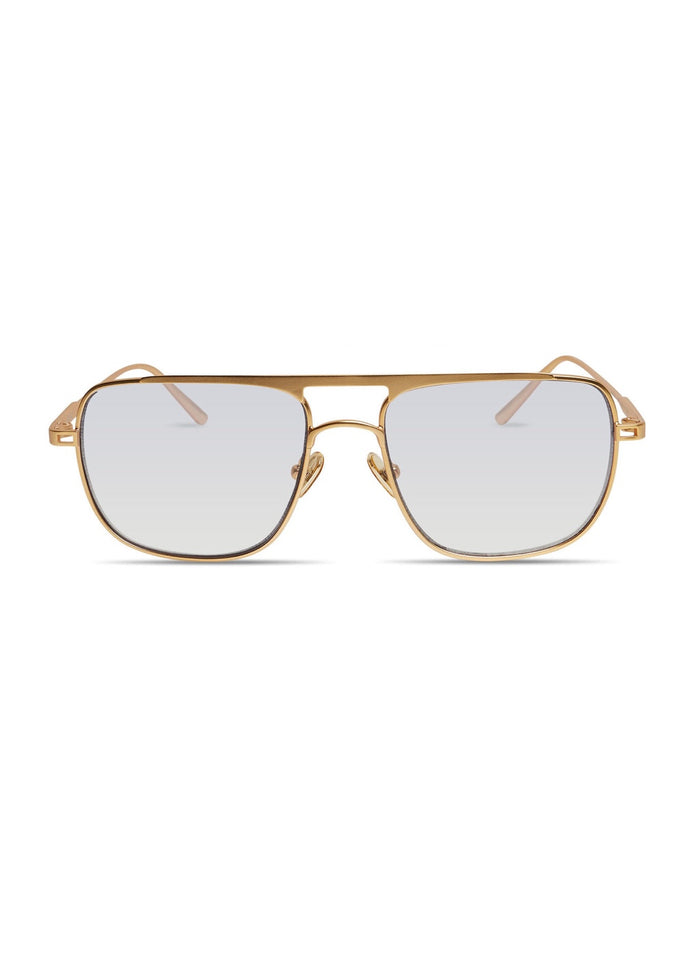 Elisa Johnson Jane Sunglasses in Gold Metal available at Barbara Katz