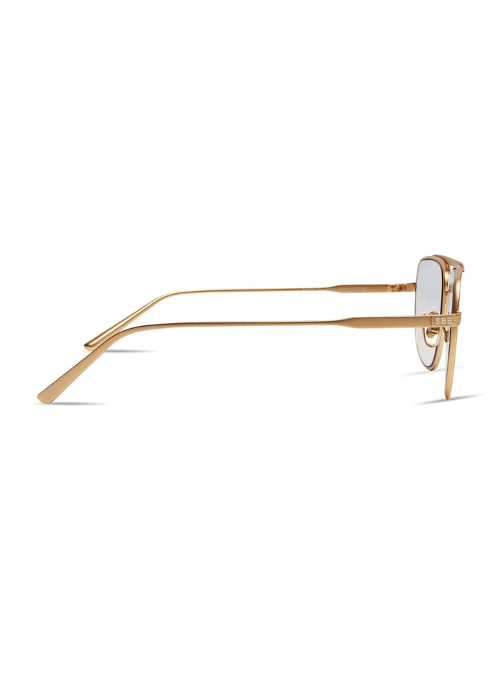 Elisa Johnson Jane Sunglasses in Gold Metal available at Barbara Katz