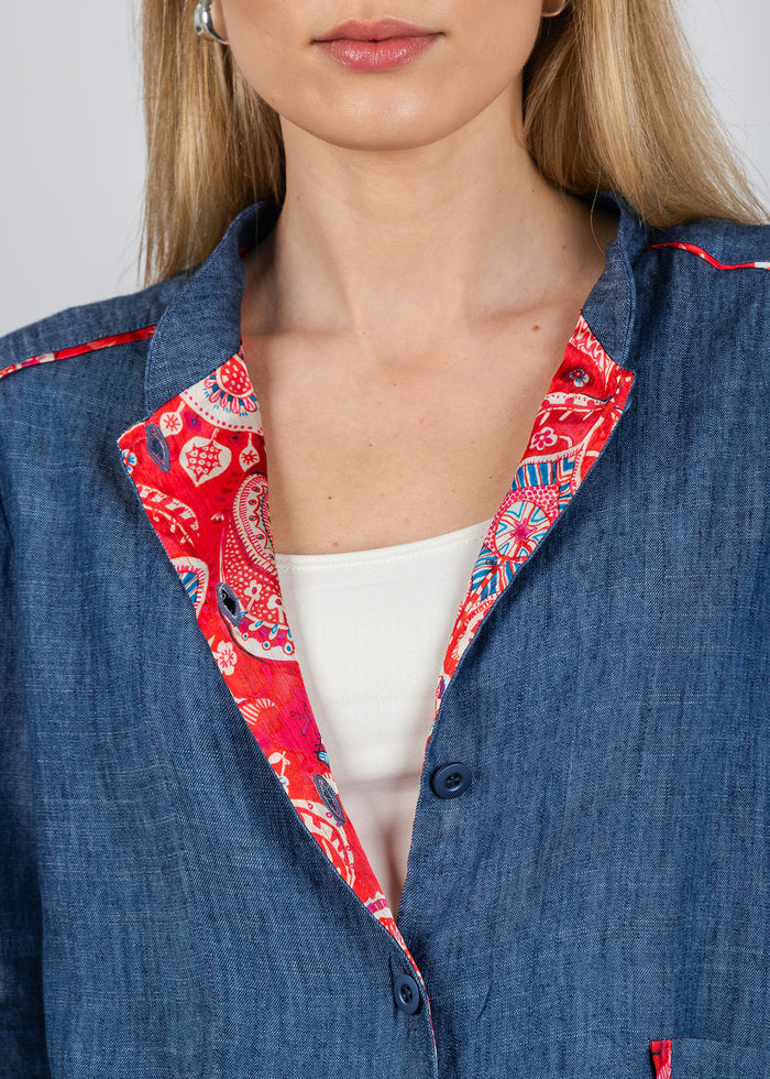 Aldomartins Janice Denim Jacket available at Barbara Katz