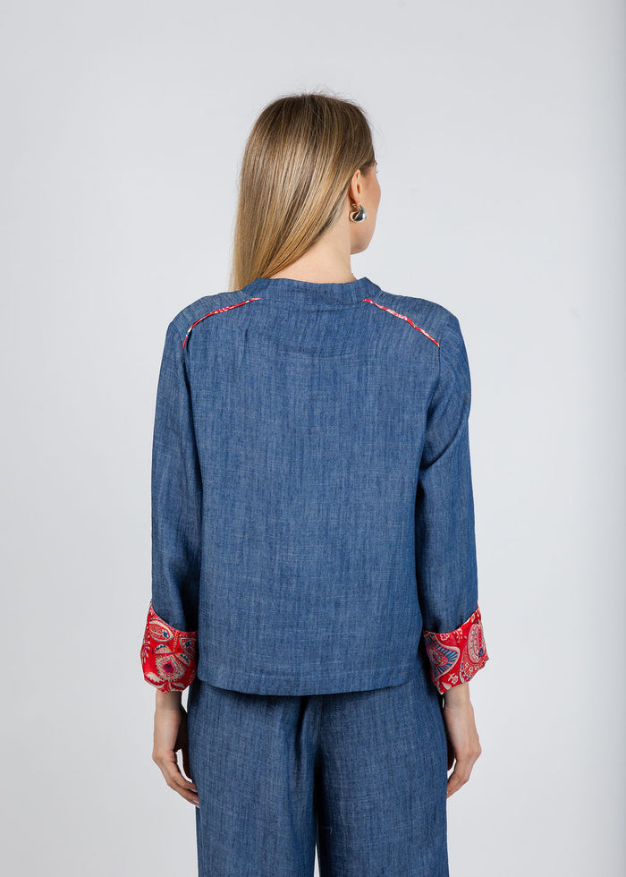 Aldomartins Janice Denim Jacket available at Barbara Katz