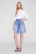 ANINE BING Jasper Short - Pacific Blue - on model front