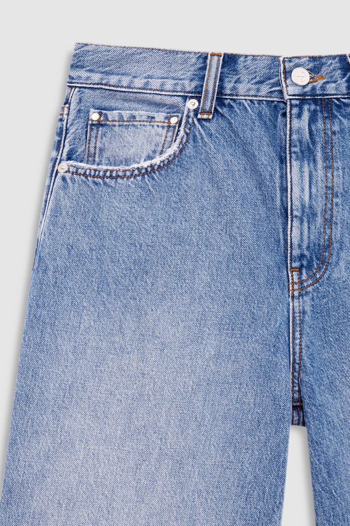 ANINE BING Jasper Short - Pacific Blue - detail view