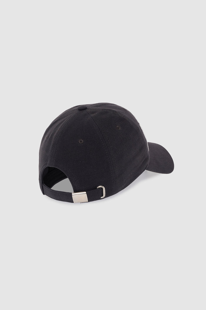 ANINE BING Jeremy Baseball Cap - Washed Black - back view