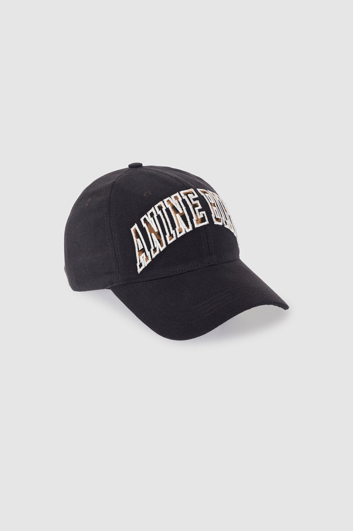 ANINE BING Jeremy Baseball Cap - Washed Black - detail vew