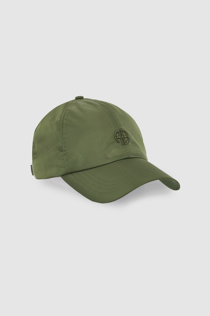 ANINE BING Jeremy Baseball Cap Ab Nylon - Army Green  - side view