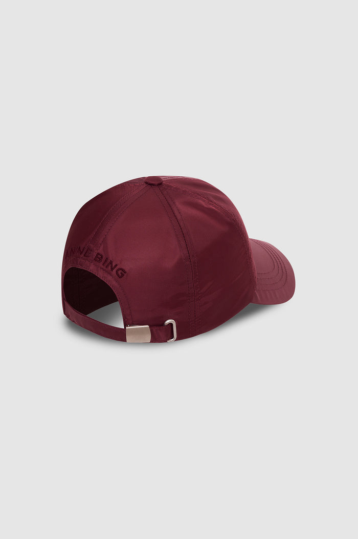 ANINE BING Jeremy Baseball Cap Ab Nylon - Fig - back view