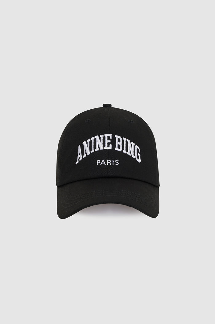 ANINE BING Jeremy Baseball Cap Anine Bing Paris - Black - front view