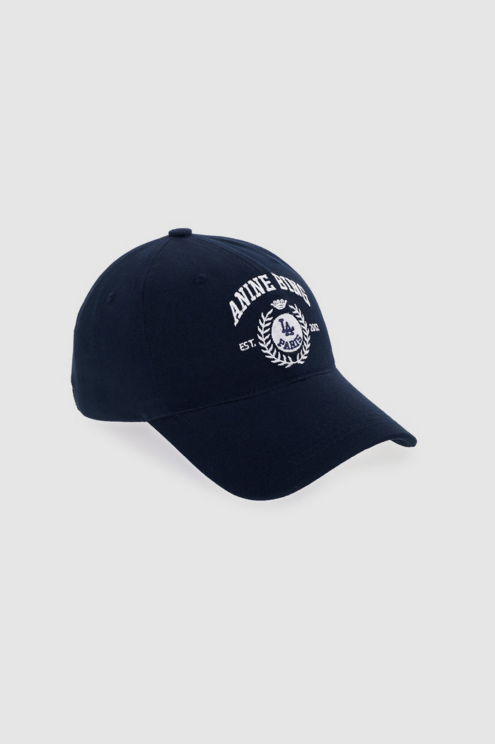 ANINE BING Jeremy Baseball Cap Collegiate - Blue - side view