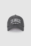 ANINE BING Jeremy Baseball Cap Los Angeles University - Washed Grey - front view