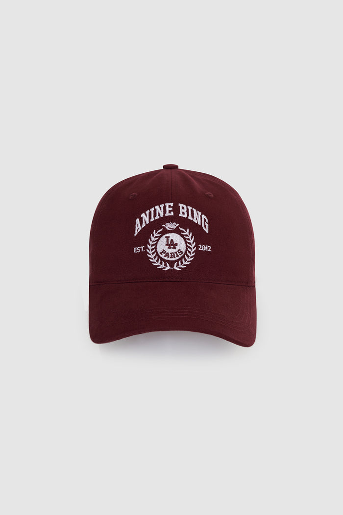 ANINE BING Jeremy Baseball Collegiate Cap - Fig - front view