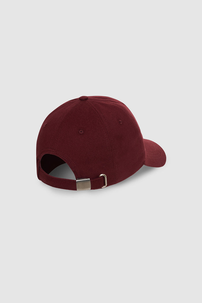 ANINE BING Jeremy Baseball Collegiate Cap - Fig - back view
