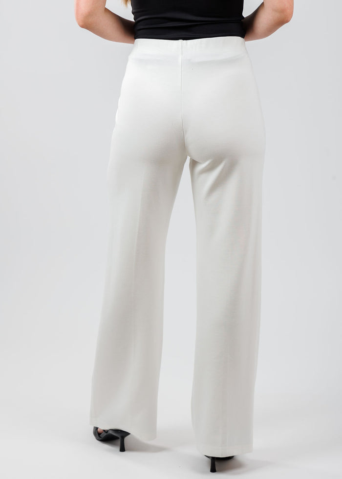 Peace of Cloth Jules Paramount Knit Pants in Oyster available at Barbara Katz