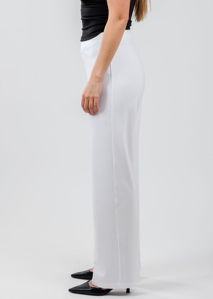 Peace of Cloth Jules Paramount Knit Pants in White available at Barbara Katz