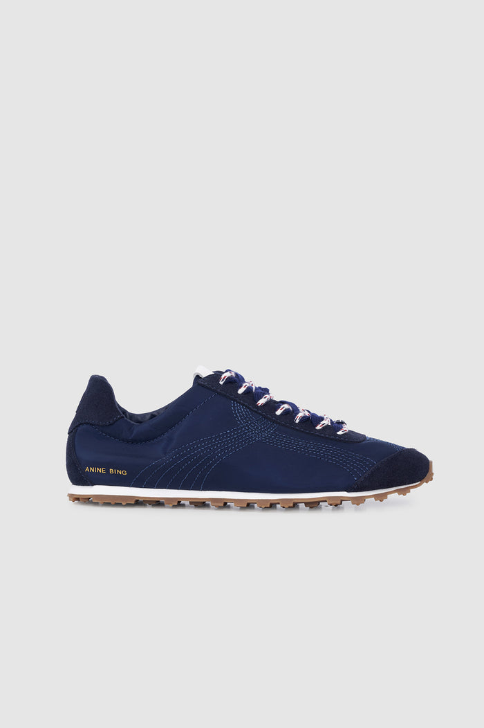 ANINE BING Juna Sneakers - Navy - front view