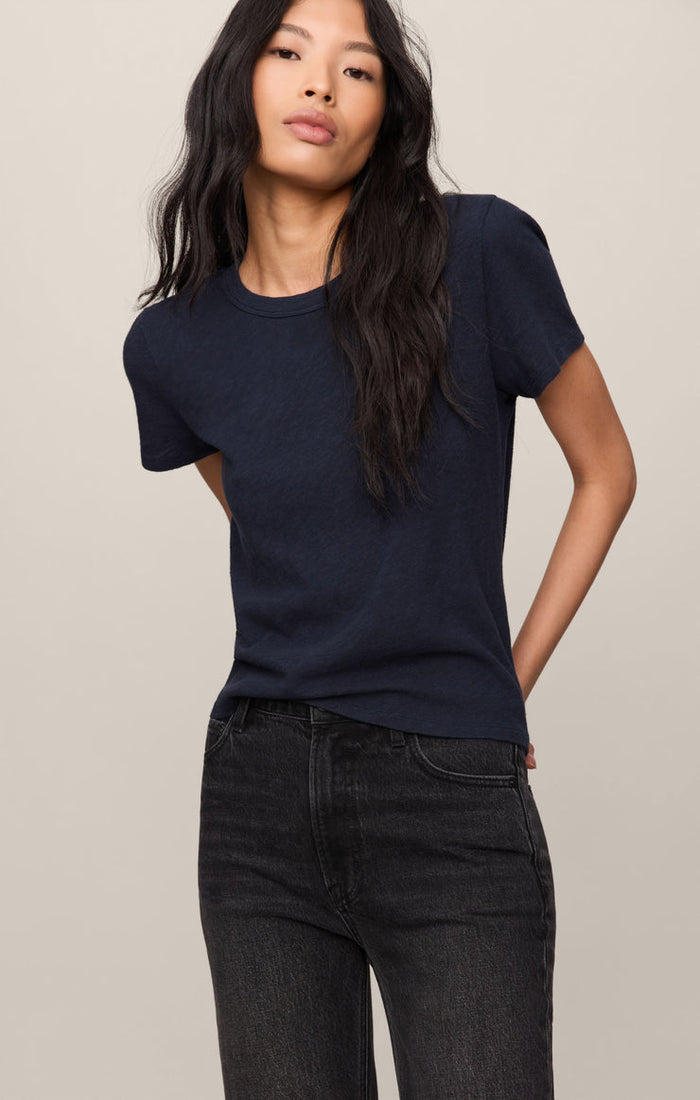 Z Supply Junie Slub Tee in Eclipse available at Barbara Katz