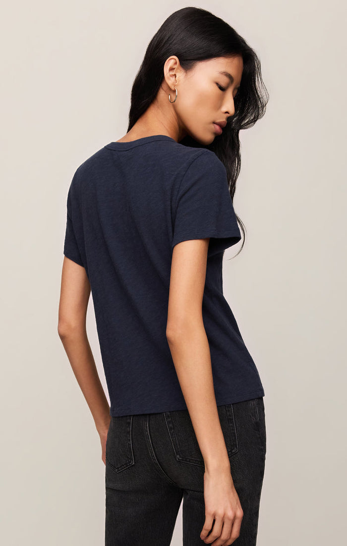 Z Supply Junie Slub Tee in Eclipse available at Barbara Katz