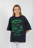 Essentiel Antwerp Junki Rhinestones T-Shirt in Patriot Blue available at Barbara Katz