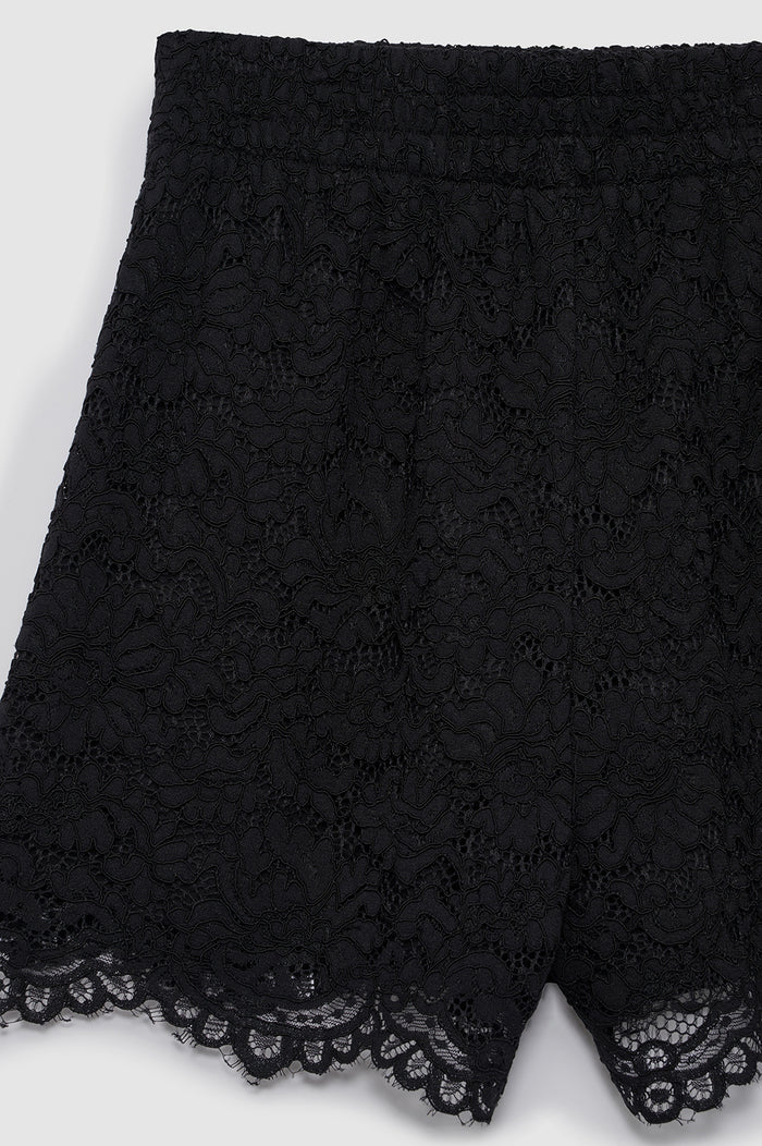 ANINE BING Kam Short - Black Lace - detail view