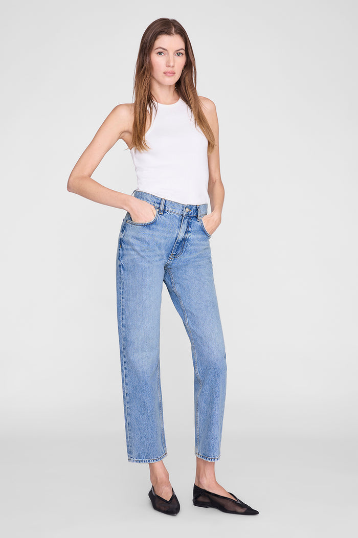 ANINE BING Kate Jean - Arbor Blue - on model front