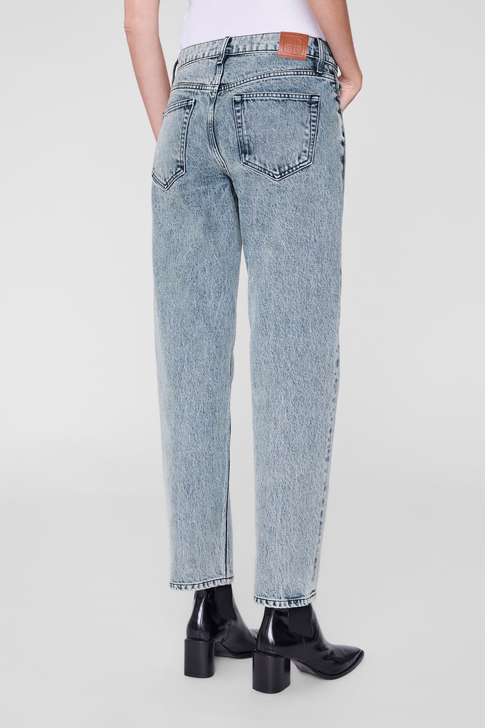ANINE BING Kate Jean 29" - Snow Blue - on model back