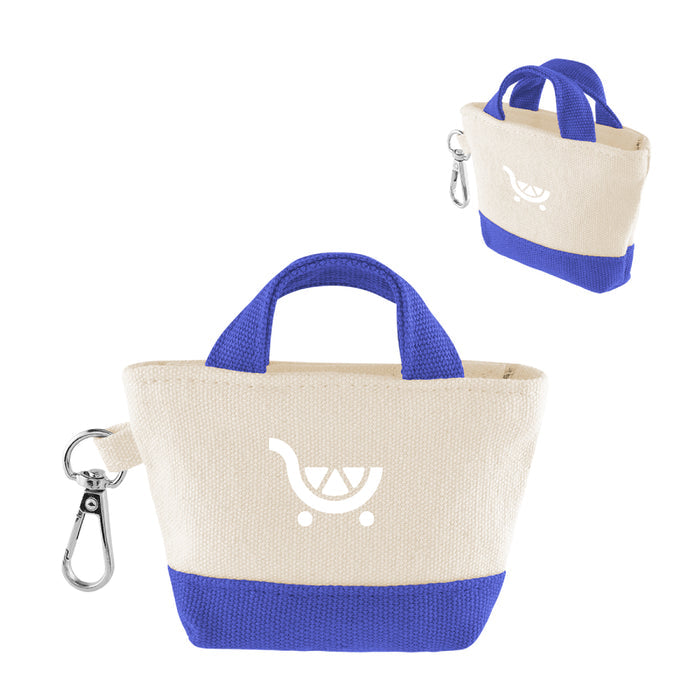KCN683 | 12 Oz. Recycled Cotton Mini Tote Bag Charm
