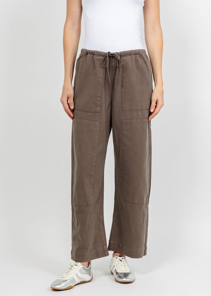 Z Supply Kit Twill Carpenter Pant - Pebble Coast available at Barbara Katz
