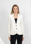 Repeat Knit Blazer in Ivory available at Barbara Katz