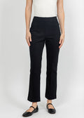 Olivia by Habitat Knit Denim Kick Flare Pant in Black available at Barbara Katz