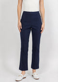 Olivia by Habitat Knit Denim Kick Flare Pant in Navy available at Barbara Katz