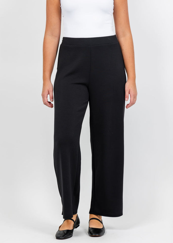 Olivia by Habitat Knit Trek Pant in Black available at Barbara Katz